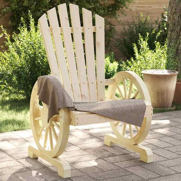 vidaXL Tuinstoelen 4 st Adirondack massief vurenhout, 4 zitplaatsen, Verzenden, Nieuw, Tuinset