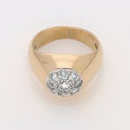 Ring - 18 karaat Geel goud Diamant (Natuurlijk), Nieuw