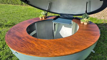 Foodtruck/ bolvormige aanhanger/ verkoopwagen, Ophalen