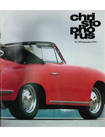 1984 PORSCHE CHRISTOPHORUS MAGAZINE 190 DUITS, Nieuw, Porsche, Author