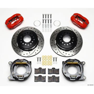 Wilwood Forged Dynalite P/S Park Brake Kit Drill-Red Impala, Ophalen of Verzenden, Nieuw