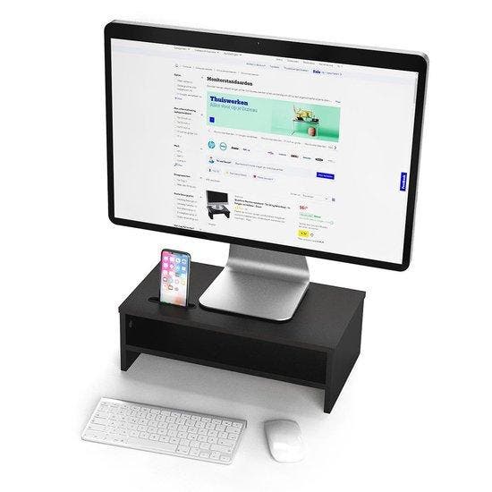 LifeGoods Monitor Verhoger (Compact) - Laptop Standaard m..., Computers en Software, Monitoren, Verzenden