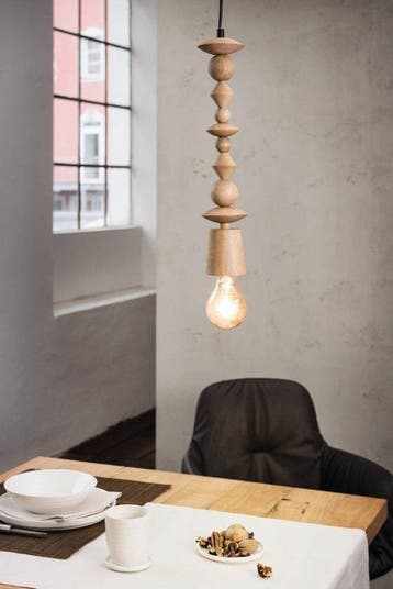 EGLO Vintage Avoltri - Hanglamp - 1 Lichts - Eiken, Verzenden, Nieuw