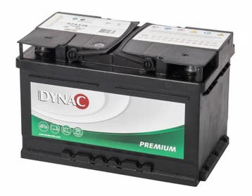 Dynac Auto accu 12 volt 74 ah Type 57412L, Ophalen of Verzenden, Nieuw
