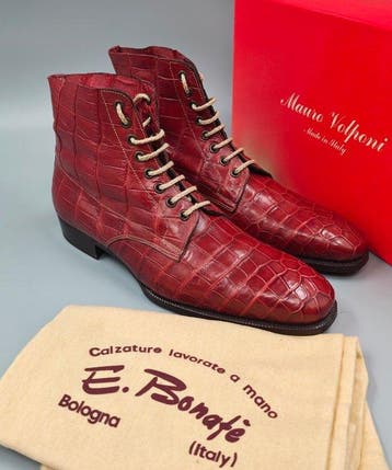 Enzo Bonafè Crocodile-UK8-No Minimum!!! - Enkellaarsjes -, Nieuw