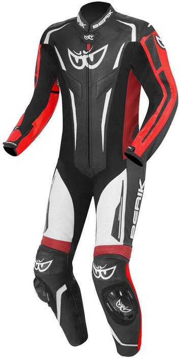 Berik RSF-Teck Perforated Zwart Wit Rood 1-Delig Motorpak, Nieuw met kaartje, Overall, Berik, Heren