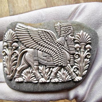 Neo-Assyrische Rijk (911–609 v.Chr.) – Gevleugelde leeuw met