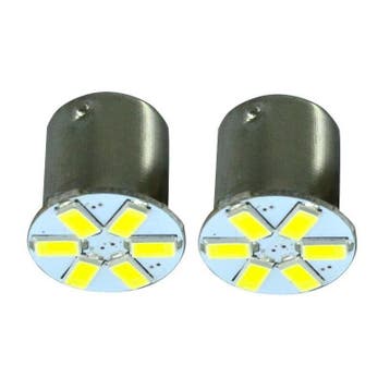 WIT - BAY15D - LED - 6 SMD - 5630 - 12V, Hobby en Vrije tijd, Ophalen of Verzenden, Nieuw