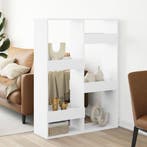 vidaXL Kamerscherm 100x33x135 cm bewerkt hout wit, Verzenden, Nieuw, Overige houtsoorten