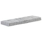 Palletkussen 120x40 grijs katoen | Retourdeal 45% Korting, Ophalen of Verzenden, Nieuw