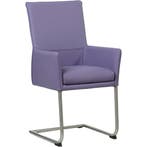 Set van 6 Leren eetkamerstoelen Rumor - Toledo Lila, Ophalen of Verzenden, Nieuw, Leer, Vijf, Zes of meer stoelen