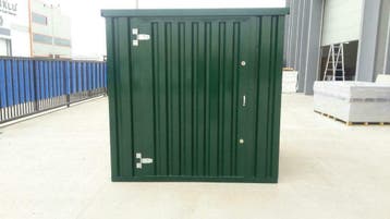 Voordelige Zelfbouwcontainer 3x2met enkele deur kleine zijde