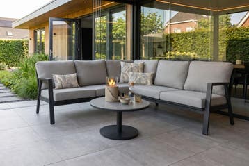 VDG Viento/Canto aluminium hoekbank loungeset - Royal grey, Verzenden, Nieuw, Overige materialen, Loungeset