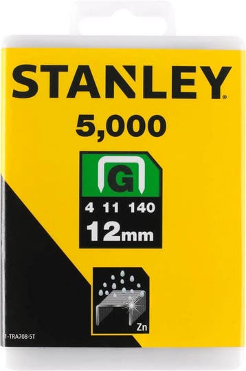 Stanley nietjes 12 mm type G 5000 stuks, Verzenden, Nieuw