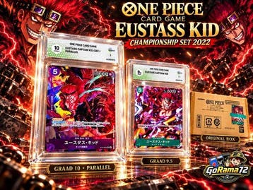 Bandai - 3 Graded card - One Piece - Eustass Kid Parallel, Nieuw
