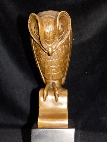 sculptuur, Fraaie bronzen Art Deco UIL - 25 cm - Brons,
