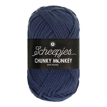 Scheepjes Chunky Monkey 100g - 2005 Navy - Blauw, Verzenden, Nieuw
