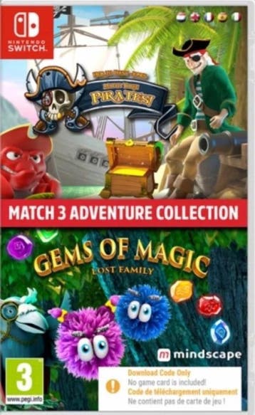 Match 3 Adventure Collection (Downloadcode in box) Switch, 1 speler, Ophalen of Verzenden, Zo goed als nieuw, Vanaf 3 jaar
