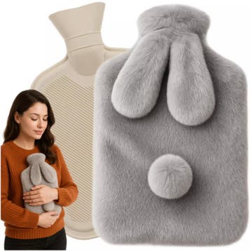Ruhhy Warmwaterkruik 1.8L – 33 × 21 cm – zachte pluche, Ophalen of Verzenden, Nieuw