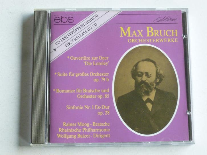 Max Bruch - Orchesterwerke / Wolfgang Balzer, Cd's en Dvd's, Cd's | Klassiek, Zo goed als nieuw, Ophalen of Verzenden