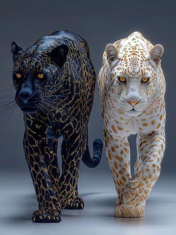 Yamila - Sinergia Áurea: Pantera Negra y Leopardo Blanco en, Nieuw