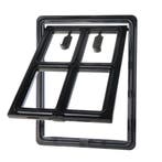 Hondenluik - Afsluitbaar - 4 Standen - 35x28 cm - Zwart, Verzenden, Nieuw