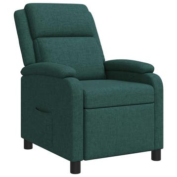 vidaXL Relaxfauteuil Donkergroen Stof, Verzenden, Nieuw