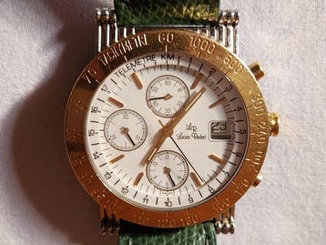 Lucien Rochat Telemètre KM - Cronografo Tricompax -, Nieuw