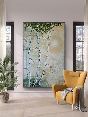 Alla Faber - Misty Light. Serie: Birch Reflections XXL