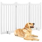 2dekans | Yaheetech Hondenhekje 151,5 × 90,5 cm – Wit Hout –, Dieren en Toebehoren, Ophalen of Verzenden, Zo goed als nieuw