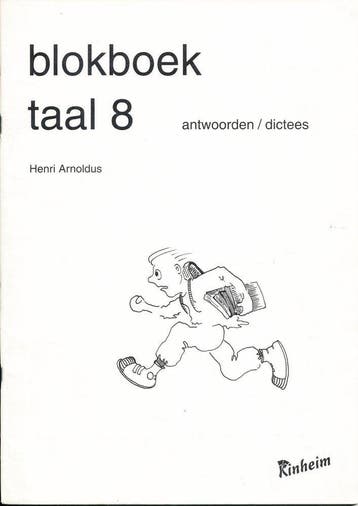 Kinheim Antwoorden Blokboek Dictees Taal 8, Verzenden, Nieuw