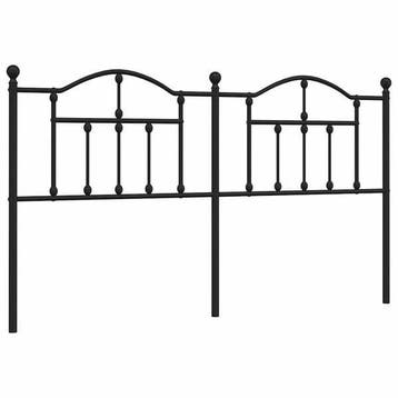 Bedsteun hoofdbord 160cm zwart | retourdeal 40% korting, Tweepersoons, Ophalen of Verzenden, Zo goed als nieuw, Metaal
