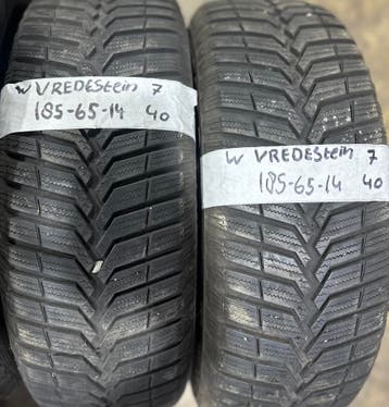2x185-65-14 Vredestein Winter 2x7m €40 Per Band 185 65 14, Ophalen, 14 inch, Gebruikt, Band(en)