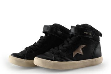 Geox Hoge sneakers Meisjes in maat 27 Zwart, Verzenden, Jongen of Meisje, Schoenen, Zo goed als nieuw