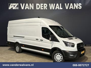 Ford Transit | 2.0 TDCI 131pk L4H3 Jumbo Euro6 Airco |, Gebruikt, Euro 6, Wit, Dealer onderhouden