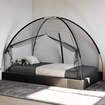 vidaXL Klamboe met deuren Mongolia 220 gaas 200x120x130 cm, Verzenden, Nieuw, Wit