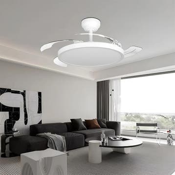 Plafondventilator met Lamp - Brinton Zenin - Aanpasbare, Ophalen of Verzenden, Nieuw, Metaal