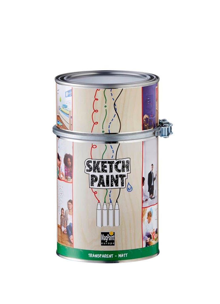 Whiteboardverf SketchPaint MagPaint - Transparant Mat -, Zakelijke goederen, Kantoor en Winkelinrichting | Magazijn, Stelling en Opslag