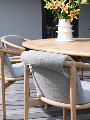Tess dining tuinstoel teak 4 Seasons Outdoor, Tuin en Terras, Tuinsets en Loungesets, Ophalen of Verzenden, Nieuw, Teakhout