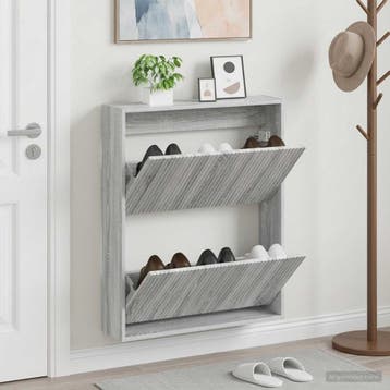 vidaXL Wandgemonteerde Schoenkast ARNHEM 71 x 17 x 86 cm, Verzenden, Nieuw