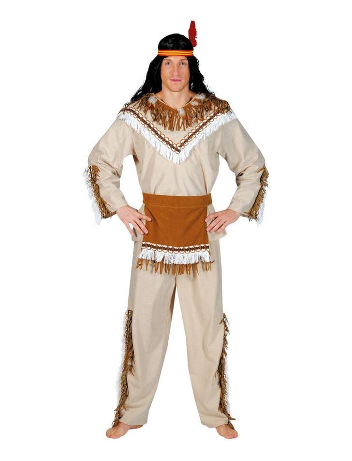 Indianen Kostuum Man Sioux, Kleding | Heren, Carnavalskleding en Feestkleding, Nieuw, Ophalen of Verzenden