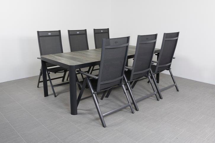 VDG Hartman Napoli/Queens 220 cm. tuinset - 7-delig, Tuin en Terras, Tuinsets en Loungesets, Tuinset, Nieuw, Overige materialen