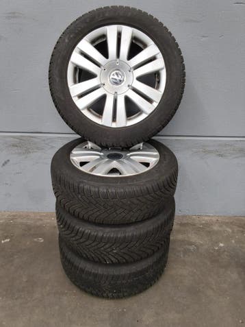 VW Golf Plus winterset 16 inch Vredestein Wintrac 7 mm, Auto-onderdelen, Gebruikt, 16 inch, Banden en Velgen, Personenwagen