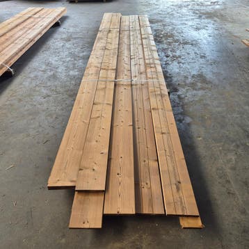 Thermo Vuren Geborstelde Planken 4800x185x19mm, Ophalen of Verzenden, Nieuw