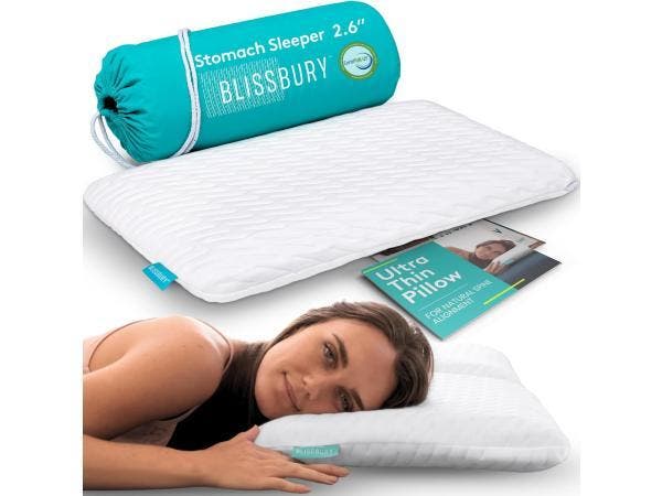Veiling - BLISSBURY Maagslaapkussen - dun traagschuim - 2,6, Huis en Inrichting, Slaapkamer | Beddengoed