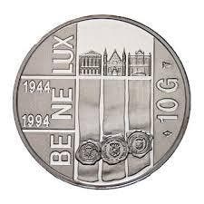 Nederlandse zilveren Tientje 1994 Muntrol, Verzenden, Koningin Beatrix, Losse munt, Zilver