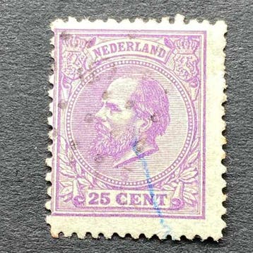 Koning Willem III [N.V.P.H. nr. 0026], Postzegels en Munten, Postzegels | Nederland, Ophalen of Verzenden, Gestempeld