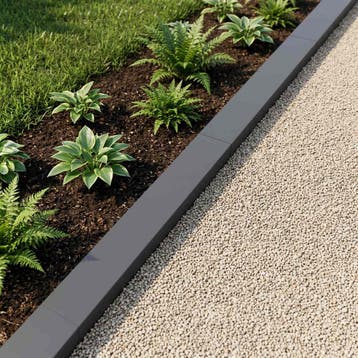 vidaXL Afdekprofiel voor tuinafboording 10 st 100 x 10 x 5, Verzenden, Nieuw