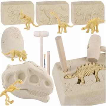 Kruzzel dinosaurus opgraafset – 5-in-1 fossielen speelgoe., Ophalen of Verzenden, Nieuw