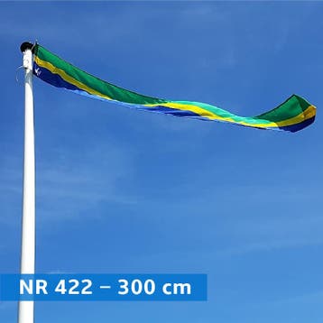 NR 422: Wimpel Flevoland-300cm met stokje, Nieuw
